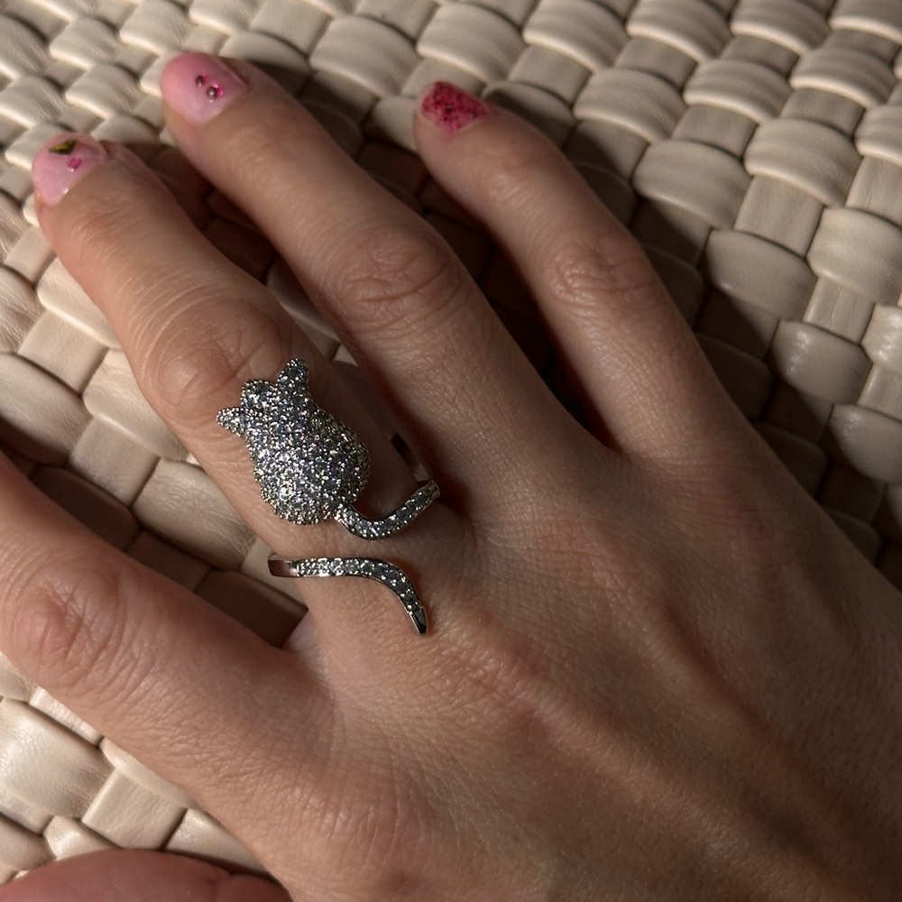 Silver Panther Ring